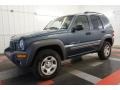 2002 Steel Blue Pearlcoat Jeep Liberty Sport 4x4  photo #2