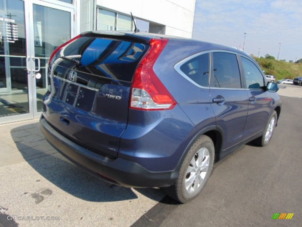 2012 CR-V EX 4WD - Twilight Blue Metallic / Gray photo #7