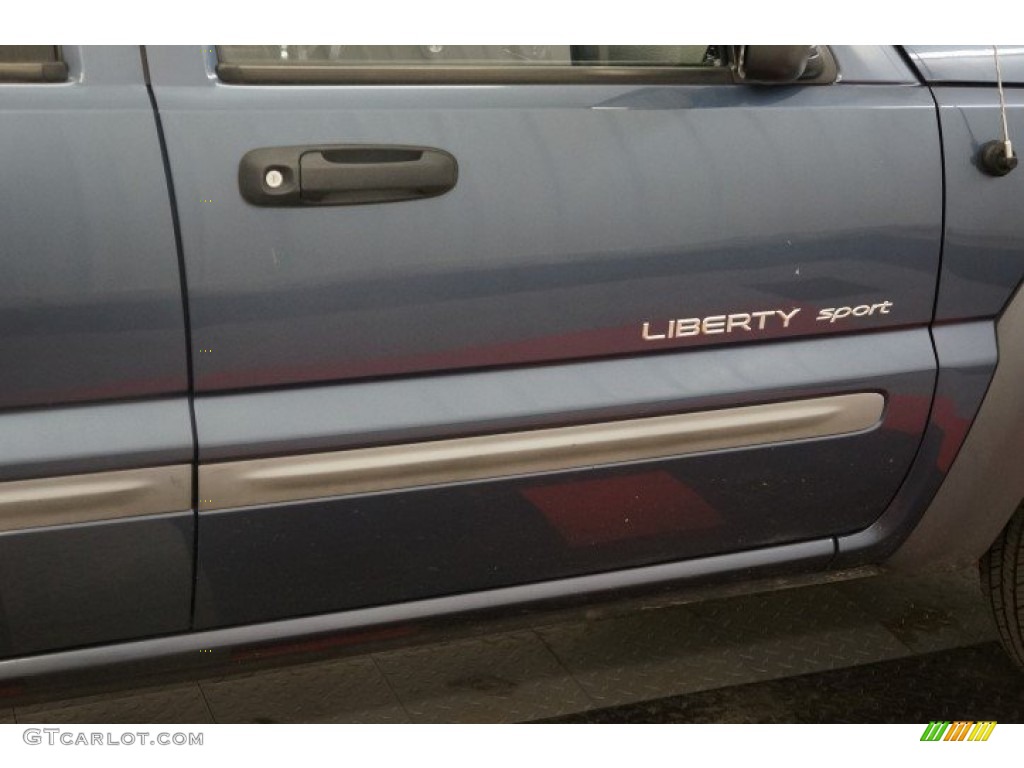 2002 Liberty Sport 4x4 - Steel Blue Pearlcoat / Dark Slate Gray photo #39