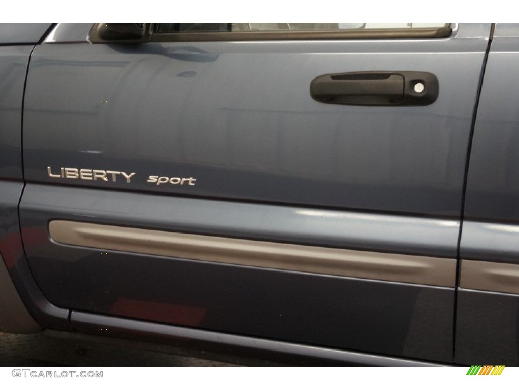 2002 Liberty Sport 4x4 - Steel Blue Pearlcoat / Dark Slate Gray photo #50
