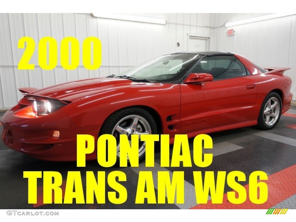 2000 Firebird Trans Am Coupe - Bright Red / Ebony photo #1