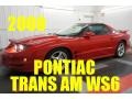 2000 Bright Red Pontiac Firebird Trans Am Coupe #97358203