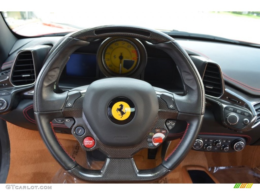 2010 Ferrari 458 Italia Beige Steering Wheel Photo #97388610