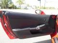 Ebony 2009 Chevrolet Corvette Convertible Door Panel