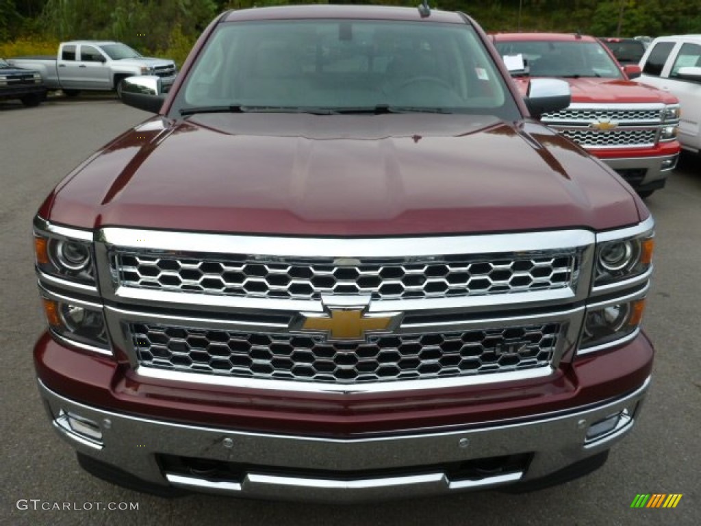 2015 Silverado 1500 LTZ Double Cab 4x4 - Deep Ruby Metallic / Cocoa/Dune photo #8