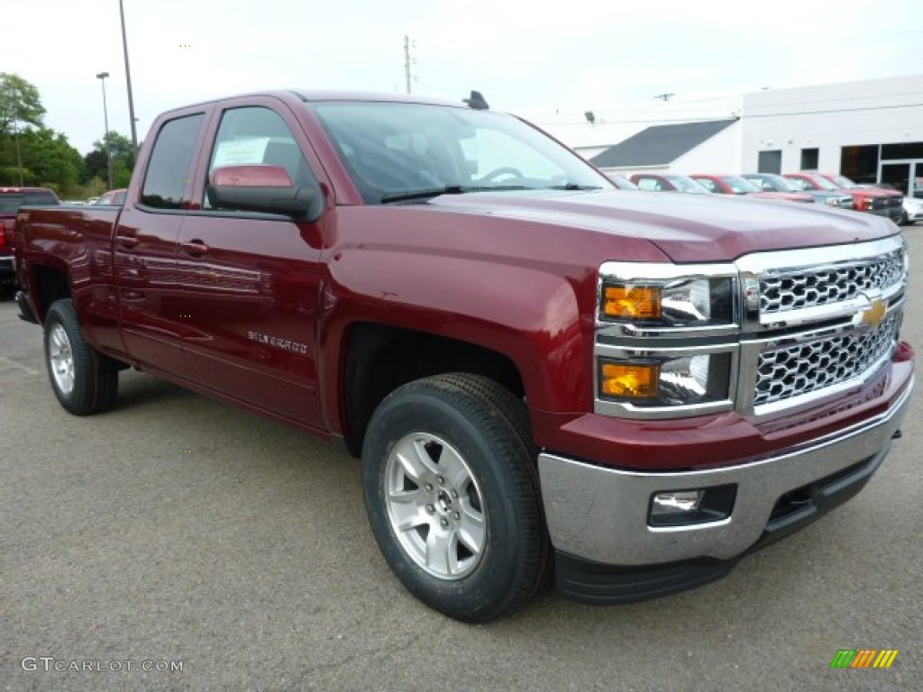 Deep Ruby Metallic 2015 Chevrolet Silverado 1500 LT Double Cab 4x4 Exterior Photo #97391256