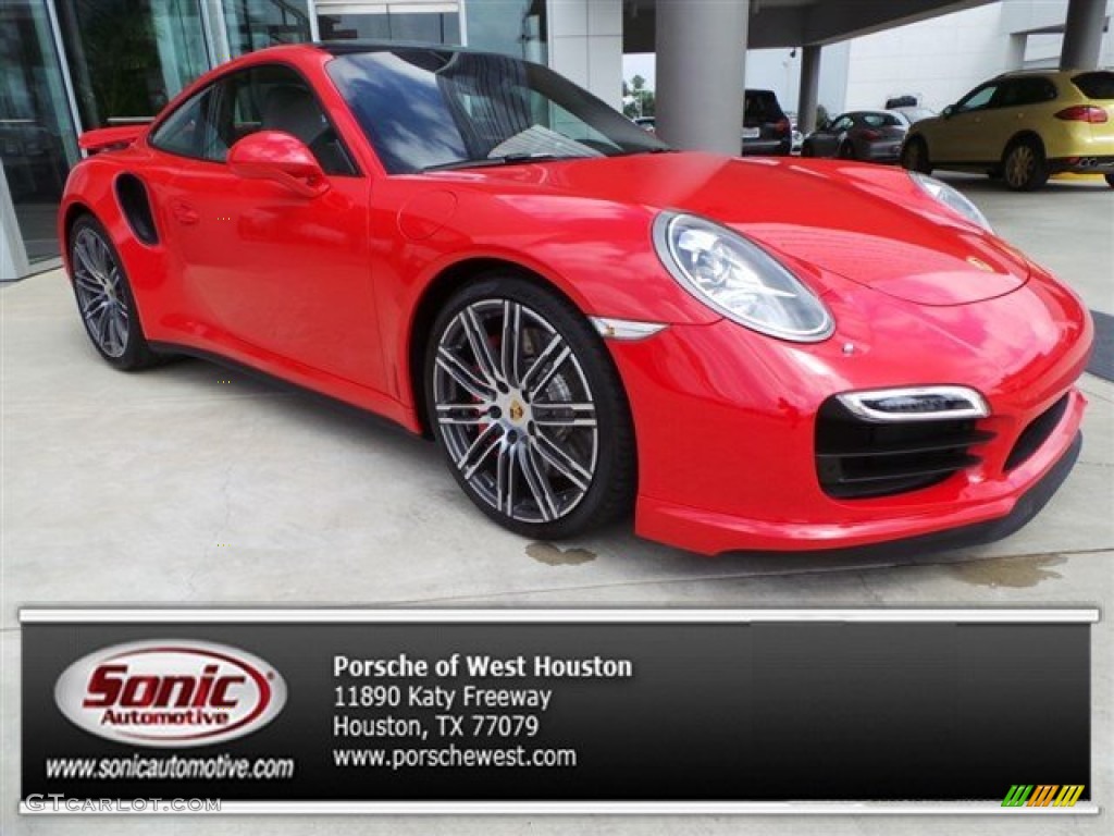 2014 911 Turbo Coupe - Guards Red / Black/Platinum Grey photo #1