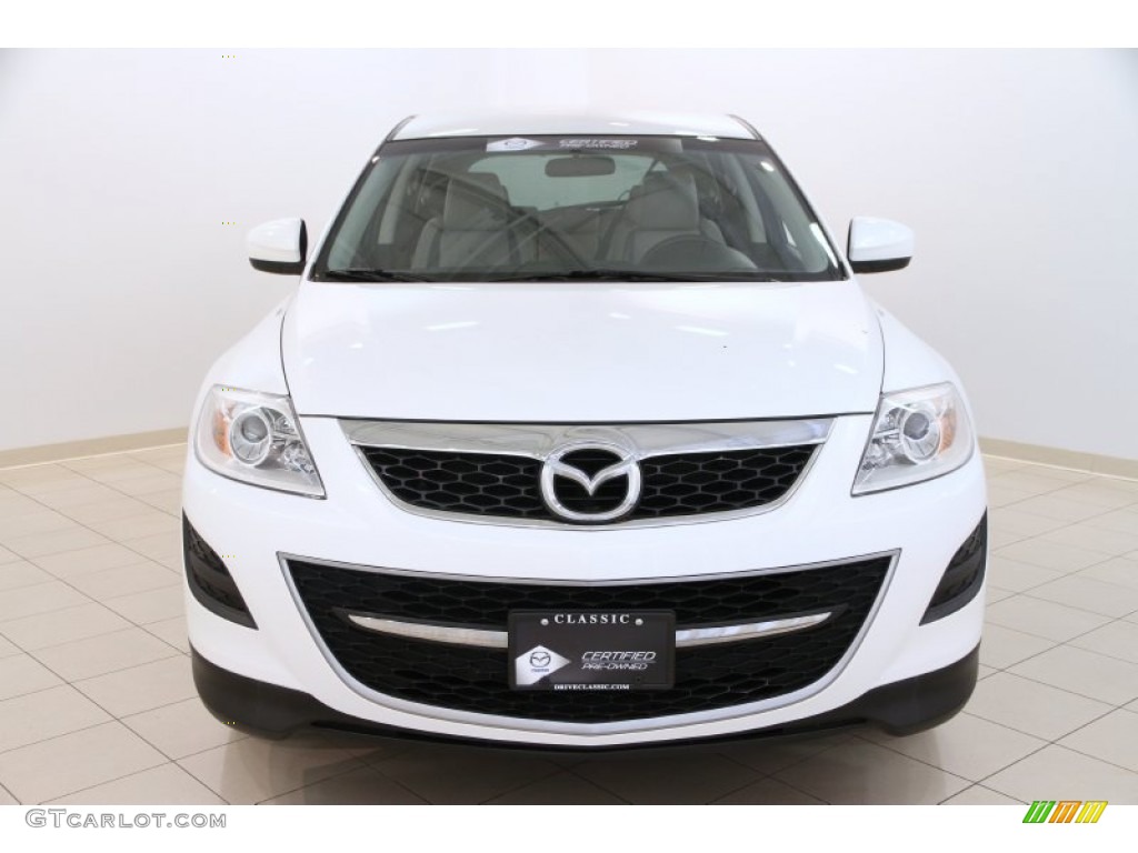 2011 CX-9 Touring AWD - Crystal White Pearl Mica / Sand photo #2