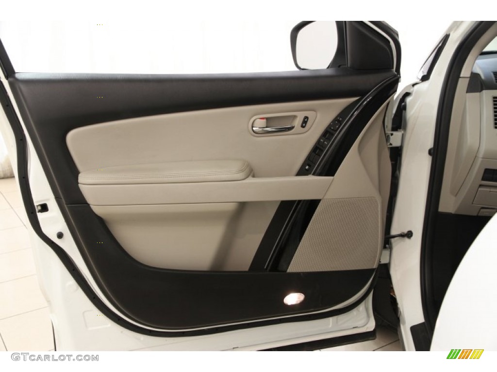 2011 CX-9 Touring AWD - Crystal White Pearl Mica / Sand photo #4