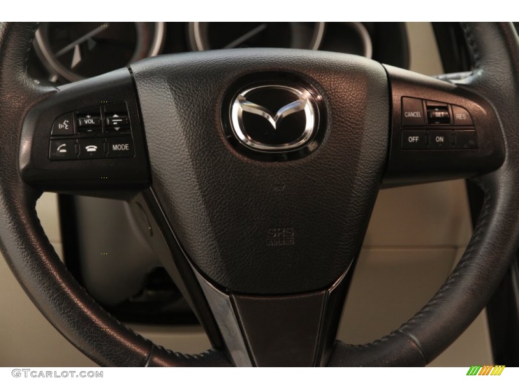 2011 CX-9 Touring AWD - Crystal White Pearl Mica / Sand photo #6