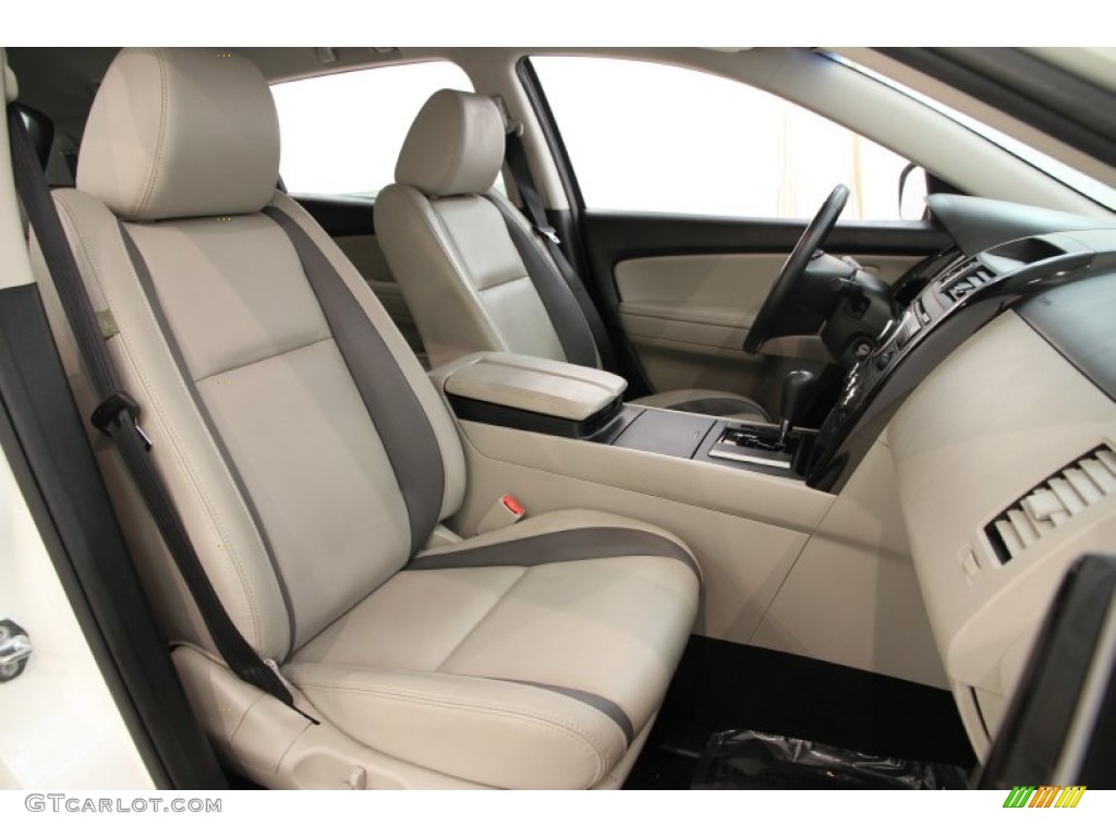 2011 CX-9 Touring AWD - Crystal White Pearl Mica / Sand photo #11