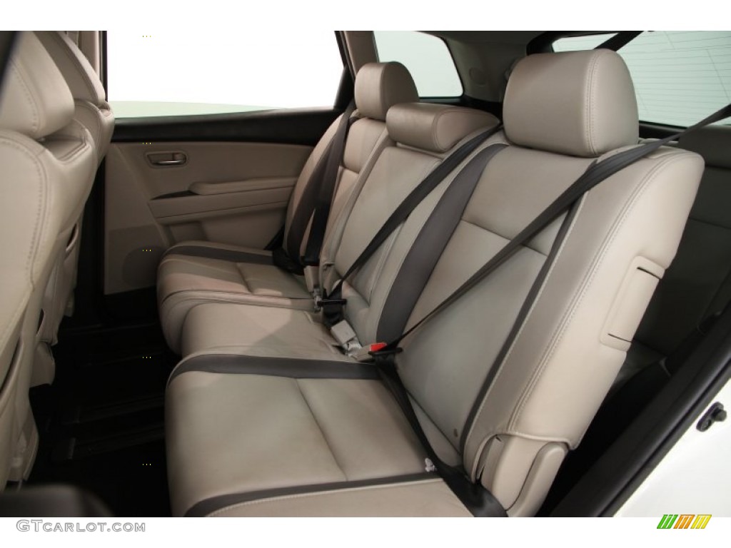 2011 CX-9 Touring AWD - Crystal White Pearl Mica / Sand photo #12