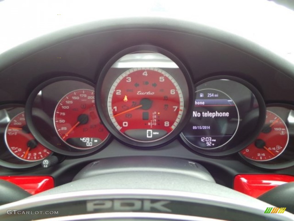 2014 Porsche 911 Turbo Coupe Gauges Photo #97394325