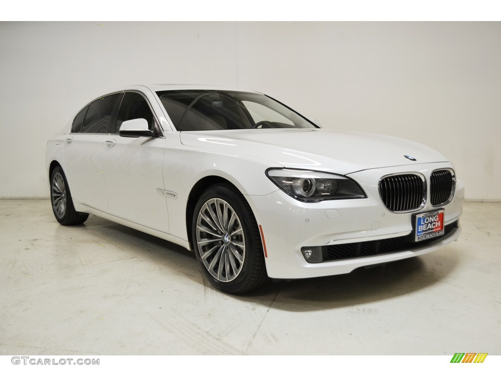 2012 7 Series 740Li Sedan - Mineral White Metallic / Oyster/Black photo #2