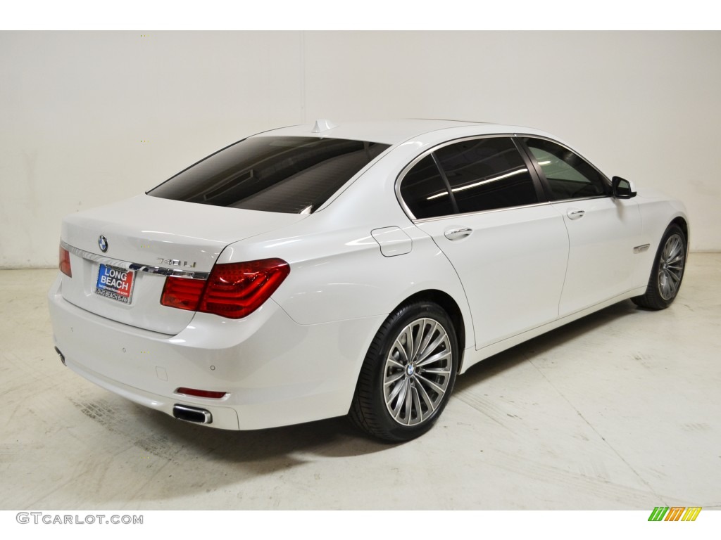 2012 7 Series 740Li Sedan - Mineral White Metallic / Oyster/Black photo #5