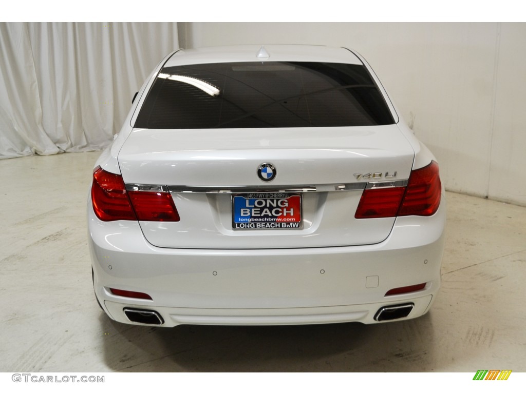 2012 7 Series 740Li Sedan - Mineral White Metallic / Oyster/Black photo #7