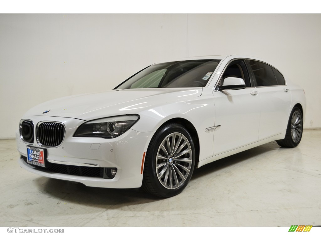 2012 7 Series 740Li Sedan - Mineral White Metallic / Oyster/Black photo #10