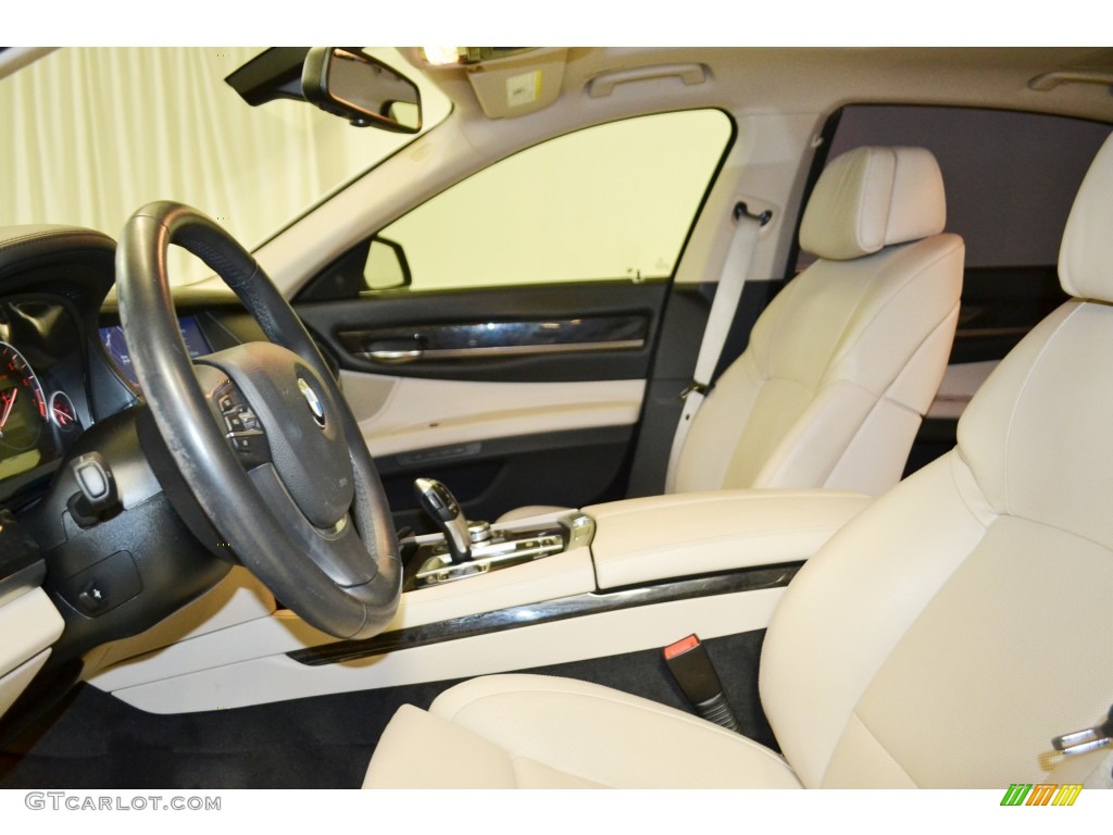 2012 7 Series 740Li Sedan - Mineral White Metallic / Oyster/Black photo #13