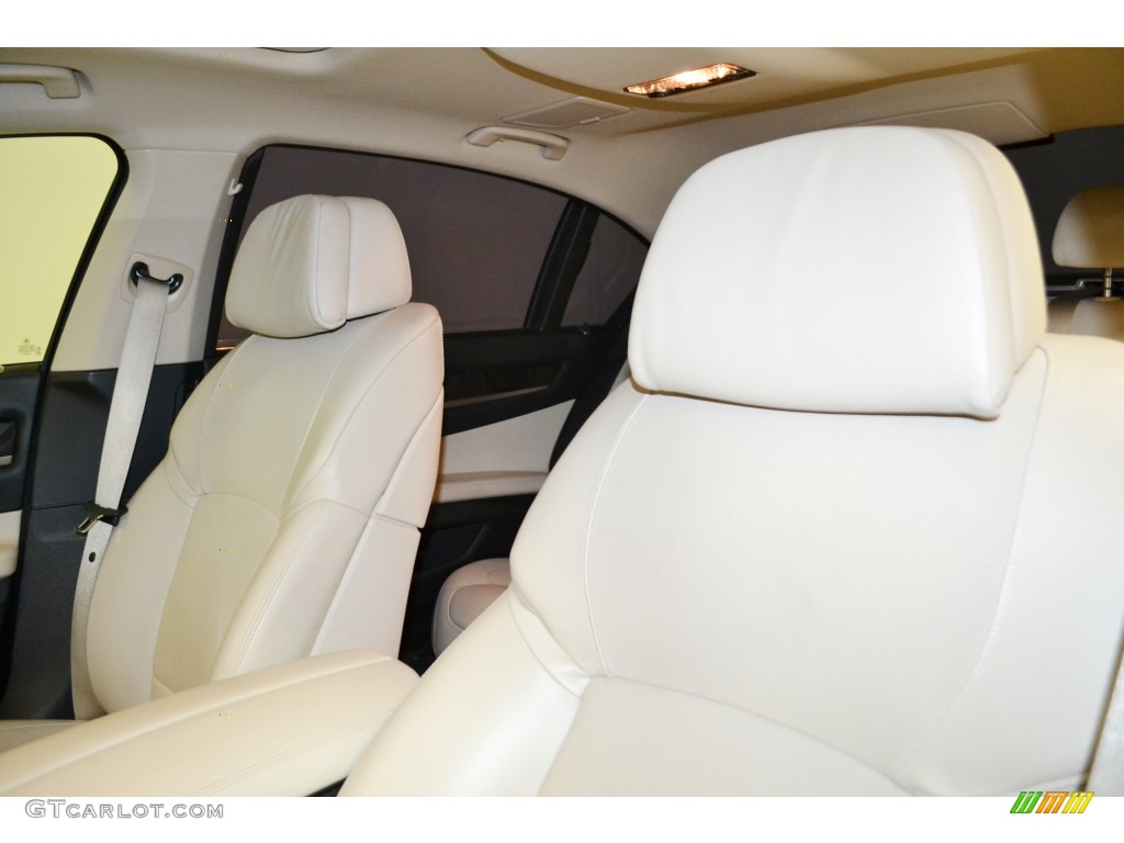 2012 7 Series 740Li Sedan - Mineral White Metallic / Oyster/Black photo #14