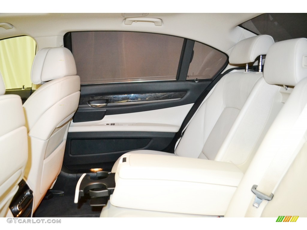 2012 7 Series 740Li Sedan - Mineral White Metallic / Oyster/Black photo #16