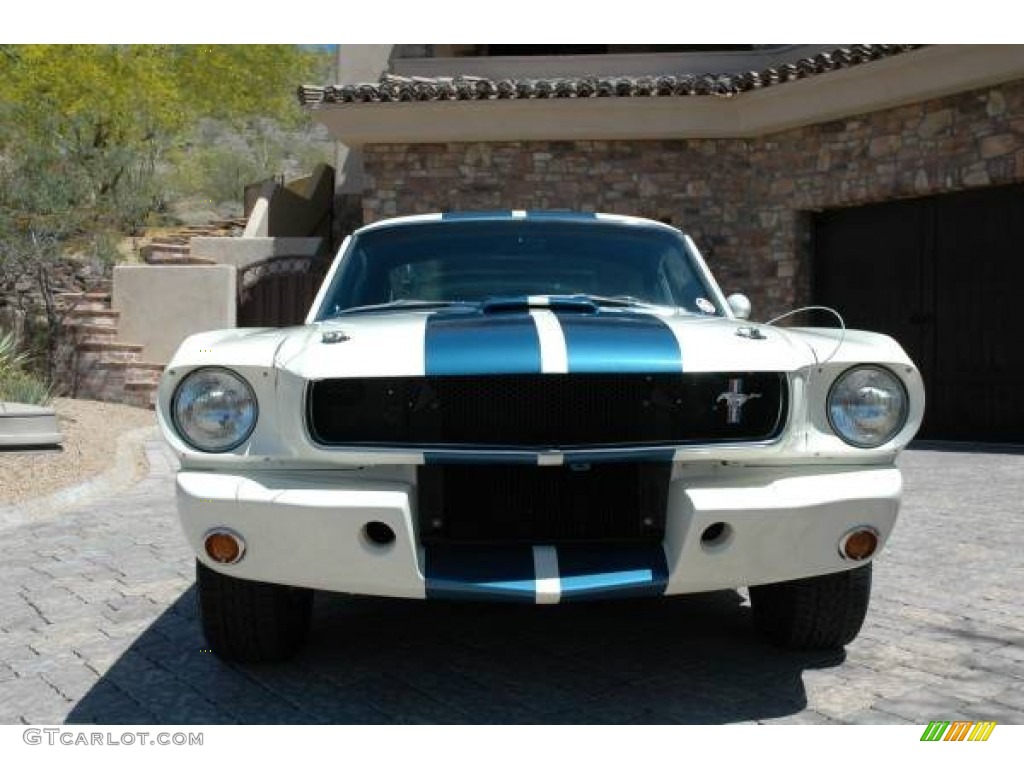 1965 Mustang Shelby GT350 Recreation - Wimbledon White/Blue Stripes / Black photo #3