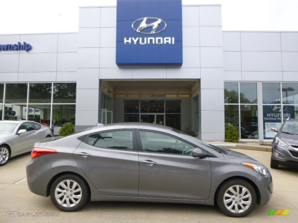 2012 Elantra GLS - Harbor Gray Metallic / Gray photo #1