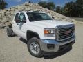 Summit White 2015 GMC Sierra 2500HD Double Cab 4x4 Chassis Exterior