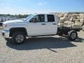 2015 Summit White GMC Sierra 2500HD Double Cab 4x4 Chassis  photo #3