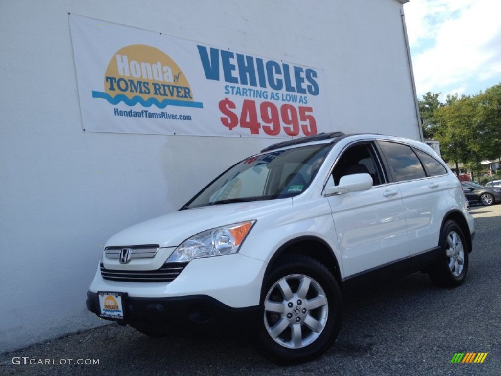 2007 CR-V EX-L 4WD - Taffeta White / Gray photo #1