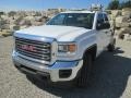 2015 Summit White GMC Sierra 2500HD Double Cab 4x4 Chassis  photo #2