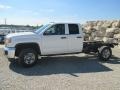 Summit White - Sierra 2500HD Double Cab 4x4 Chassis Photo No. 3