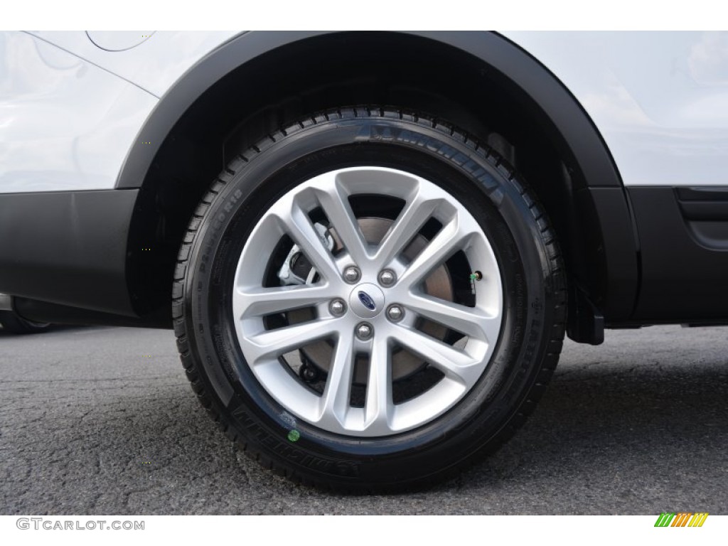 2015 Explorer FWD - Oxford White / Medium Light Stone photo #10