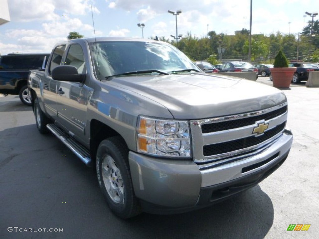 2009 Silverado 1500 LT Crew Cab 4x4 - Graystone Metallic / Ebony photo #7