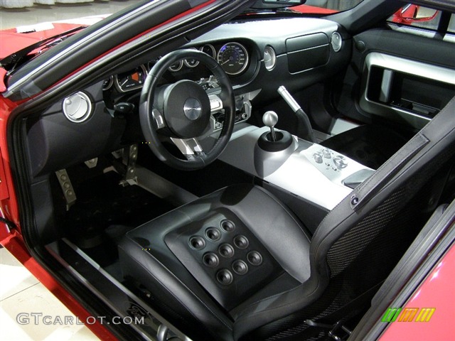 Ebony Black Interior 2005 Ford GT Standard GT Model Photo #97407