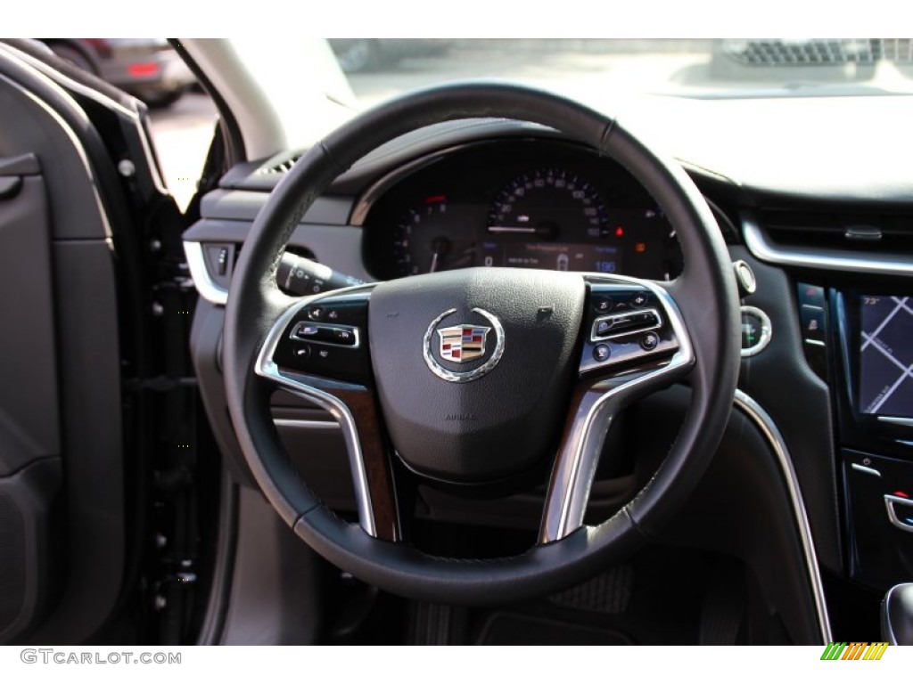 2014 Cadillac XTS FWD Jet Black Steering Wheel Photo #97407251