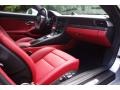 Black/Garnet Red 2015 Porsche 911 Turbo S Coupe Interior Color