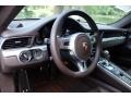 2012 Porsche 911 Espresso Natural Leather Interior Steering Wheel Photo