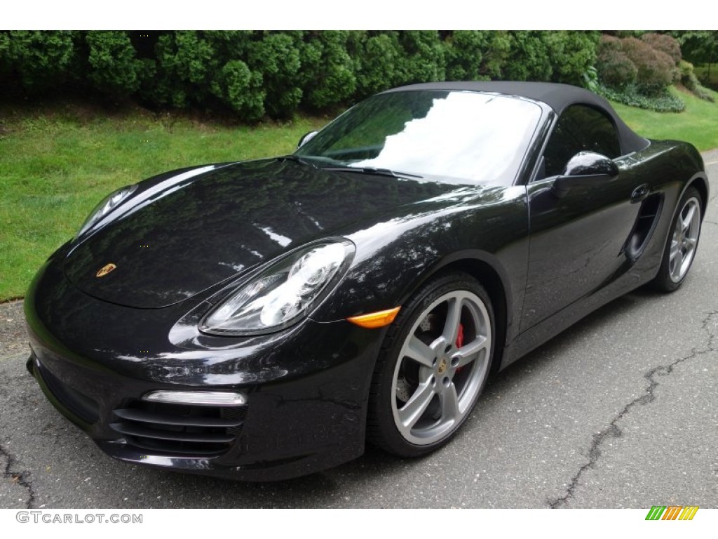 Basalt Black Metallic 2013 Porsche Boxster S Exterior Photo #97408673