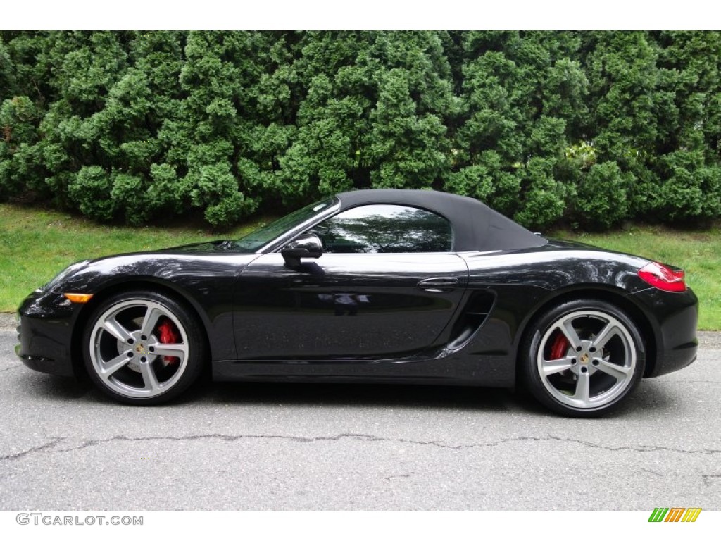 Basalt Black Metallic 2013 Porsche Boxster S Exterior Photo #97408726