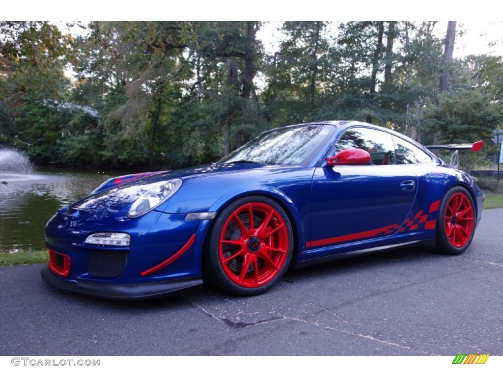 2011 911 GT3 RS - Aqua Blue Metallic/Guards Red / Black w/Alcantara photo #1