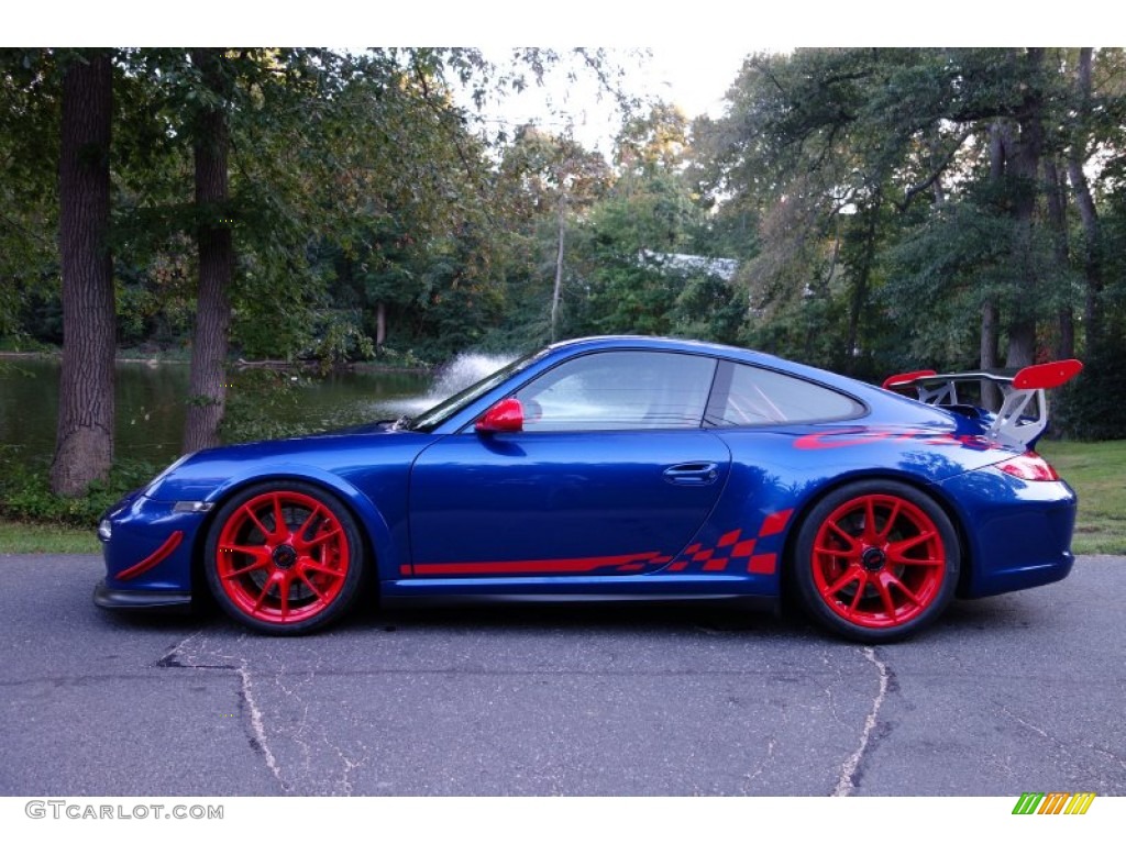 Aqua Blue Metallic/Guards Red 2011 Porsche 911 GT3 RS Exterior Photo #97409255