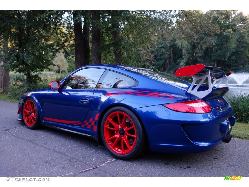 Aqua Blue Metallic/Guards Red 2011 Porsche 911 GT3 RS Exterior Photo #97409282