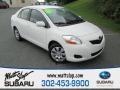 Polar White 2010 Toyota Yaris Sedan