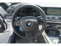 Ivory White/Black Steering Wheel Photo for 2015 BMW 7 Series #97410161