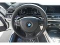 Ivory White/Black 2015 BMW 7 Series 740Li Sedan Steering Wheel