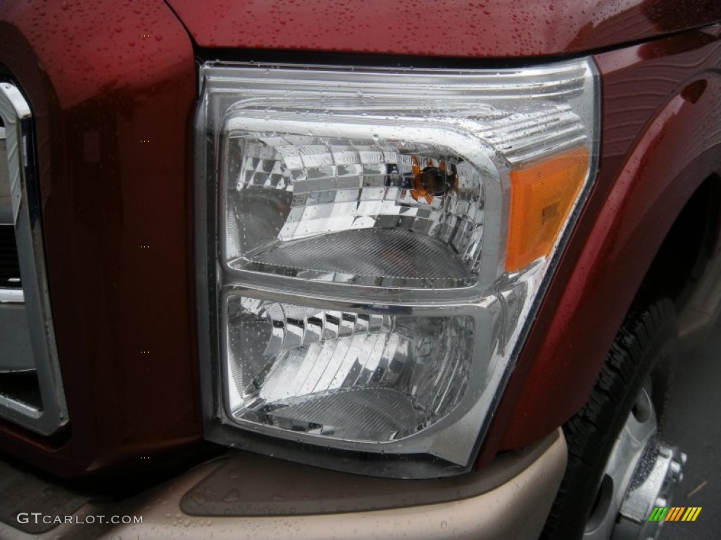 2014 F350 Super Duty King Ranch Crew Cab 4x4 Dually - Ruby Red Metallic / King Ranch Chaparral Leather photo #6