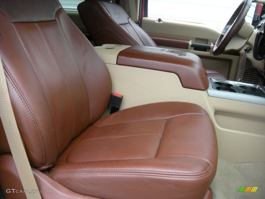 2014 F350 Super Duty King Ranch Crew Cab 4x4 Dually - Ruby Red Metallic / King Ranch Chaparral Leather photo #30