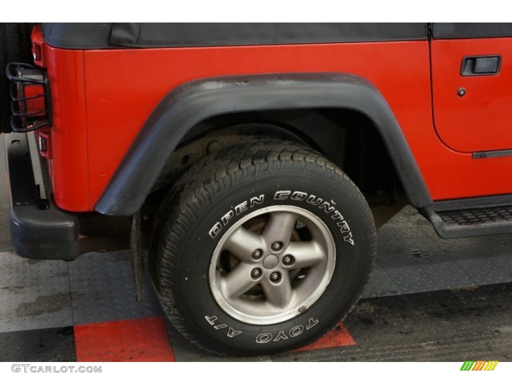 1997 Wrangler Sport 4x4 - Flame Red / Gray photo #41