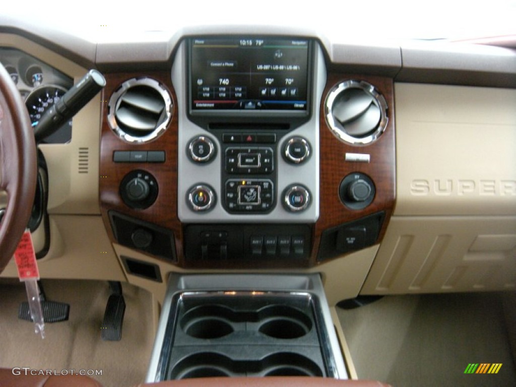 2014 F350 Super Duty King Ranch Crew Cab 4x4 Dually - Ruby Red Metallic / King Ranch Chaparral Leather photo #43