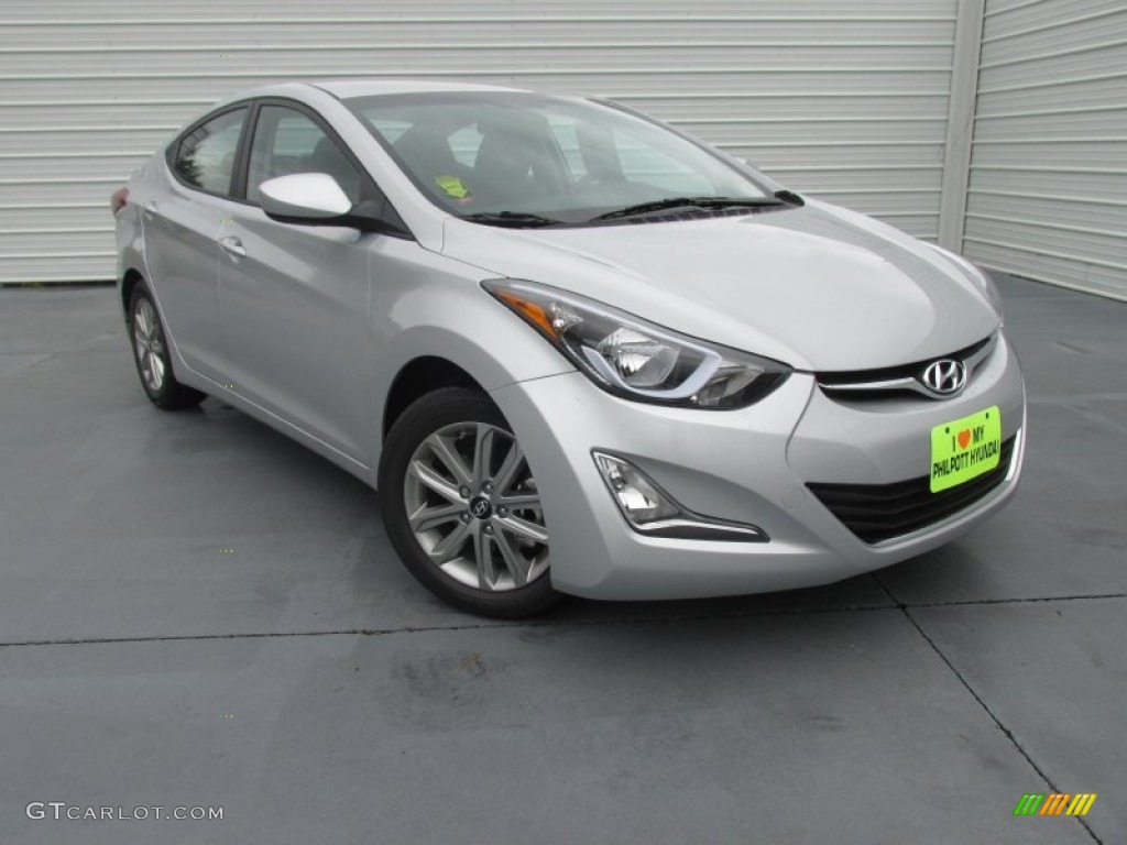 2015 Elantra SE Sedan - Shimmering Air Silver / Gray photo #2